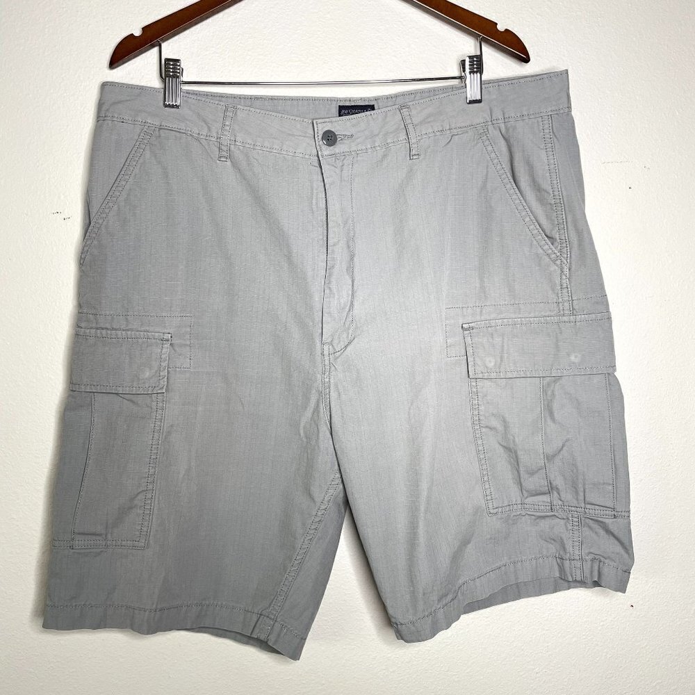 Levi Strauss Co Men's Cargo Shorts Size 40 Mens Gray Cotton White Tab